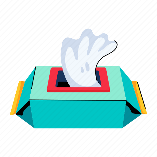Wet wipes, wet tissue, baby wipes, tissue papers, infant wipes icon - Download on Iconfinder