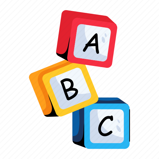 Learning blocks, abc blocks, educational block, study blocks, kindergarten blocks icon - Download on Iconfinder