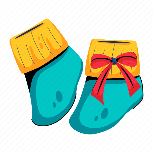 Kids socks, baby socks, kids apparel, ankle socks, baby hosiery icon - Download on Iconfinder