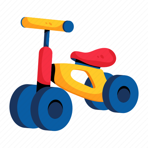 Baby cycle, baby bike, baby ride, baby vehicle, baby toy icon - Download on Iconfinder