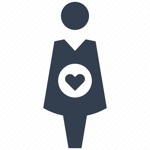 Heart, woman, female, family, people, new life, pregnant icon - Download on Iconfinder