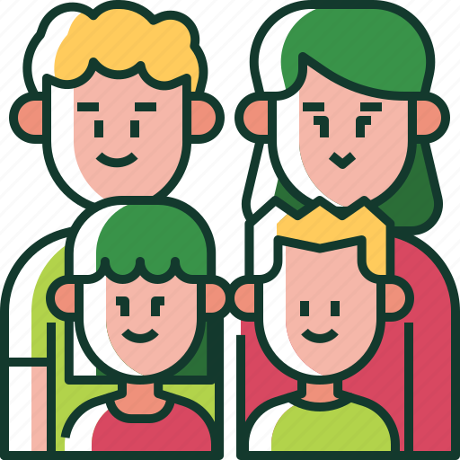People, family, kids, parents, child, children, happy icon - Download on Iconfinder