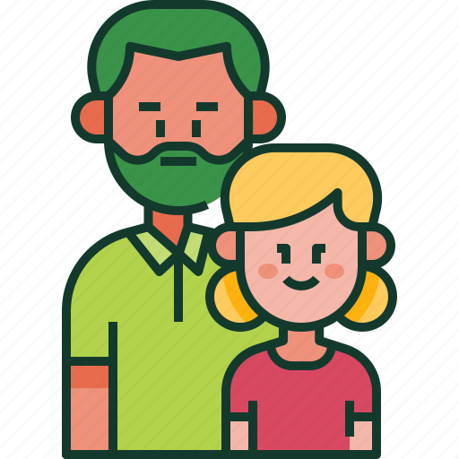 Family, love, father, parent, child, daughter, kid icon - Download on Iconfinder