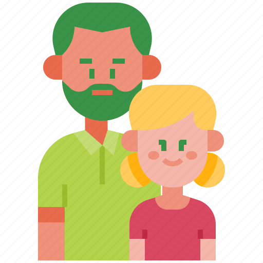 Family, daughter, parent, child, father, kid, love icon - Download on Iconfinder