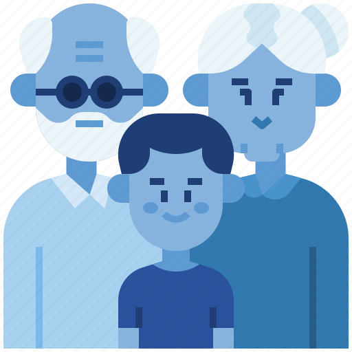Grandmother, people, grandfather, grandparents, happy, grandson, family icon - Download on Iconfinder