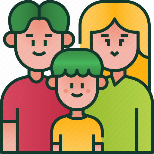 Happy, home, child, parents, family, kid, love icon - Download on Iconfinder