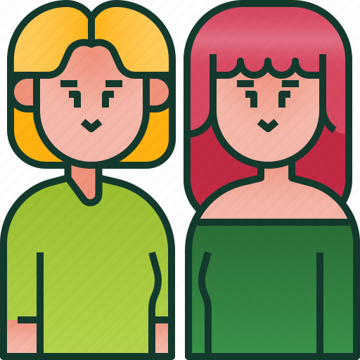 Female parents, happy, parents, family, woman, couple, love icon - Download on Iconfinder