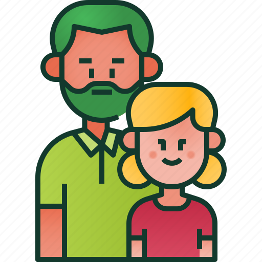 Child, parent, family, daughter, kid, love, father icon - Download on Iconfinder