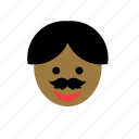 avatar, black, color, face, man, moustache, mustache