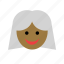 avatar, black, color, face, grandma, grandmother, woman 