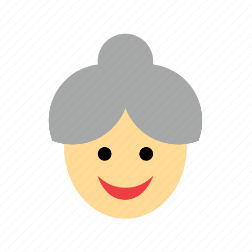 Avatar, bun, chignon, face, grandmother, old, woman icon - Download on Iconfinder