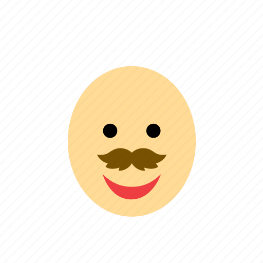 Avatar, bald, face, man, moustache, mustache, people icon - Download on Iconfinder