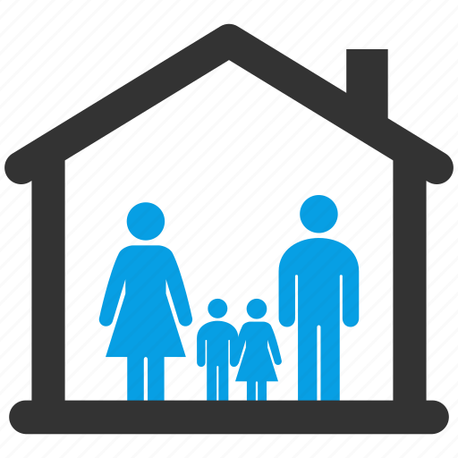 Family, home, morther, children, estate, father, house icon - Download on Iconfinder