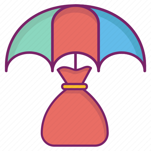 Investment friendly, safe and secure., umbrella, wealth protection icon - Download on Iconfinder