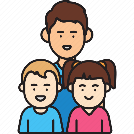 Boy, father, girl, man, twins icon - Download on Iconfinder