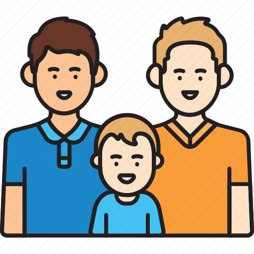 Boy, child, family, fathers, gay, men, same sex icon - Download on Iconfinder