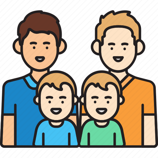 Boys, family, fathers, gay, man, same sex icon - Download on Iconfinder