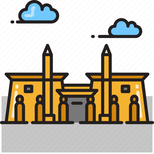 Luxor, temple, ancient, architecture, egypt, egyptian, luxor temple icon - Download on Iconfinder