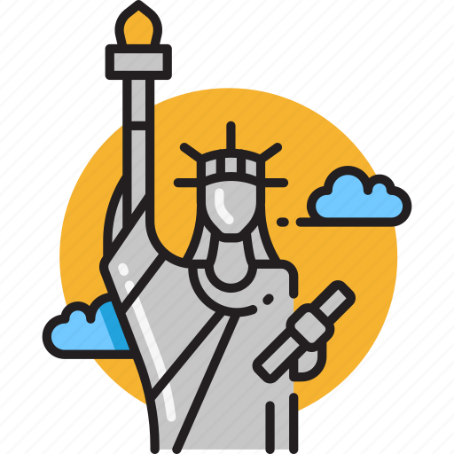 Liberty, statue, new york, ny, nyc, sculpture, statue of liberty icon - Download on Iconfinder