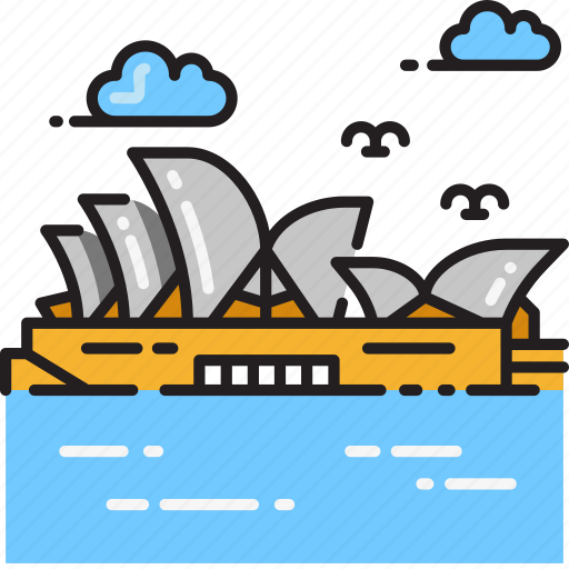 Sydney, architecture, australia, landmark, opera house icon - Download on Iconfinder