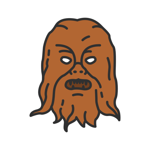 Chewbacca, han solo, starwars, wookie icon - Free download