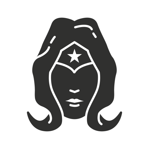 Female superhero, girl something, justice league, wonder woman icon - Free download
