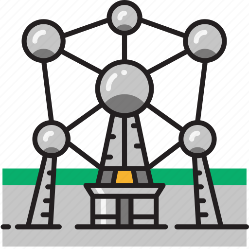 Atomium, atom, belgian, belgium, brussels icon - Download on Iconfinder