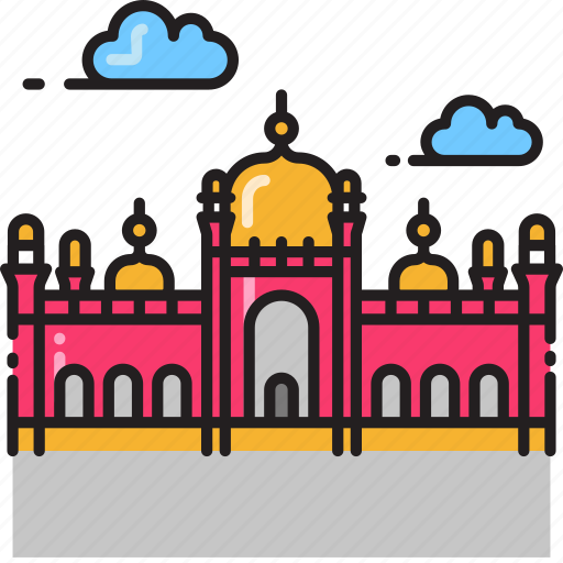 Badshahi, mosque, building, islamic, lahore, masjid, pakistan icon - Download on Iconfinder