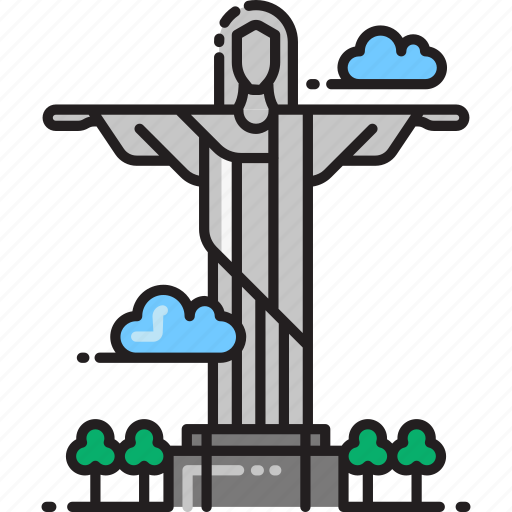 Christ, brazil, christ the redeemer, jesus, jesus christ, rio, statue icon - Download on Iconfinder
