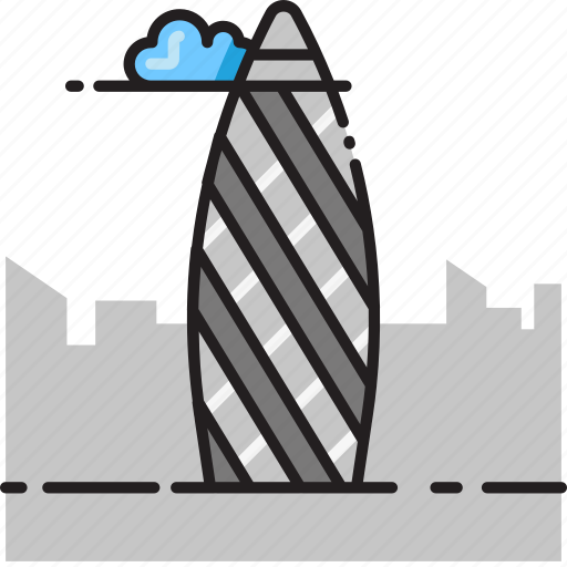 Gherkin, architecture, building, london, skyscraper, uk, united kingdom icon - Download on Iconfinder