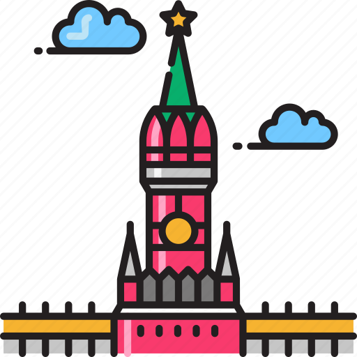 Kremlin, building, citadel, landmark, moscow, russia icon - Download on Iconfinder
