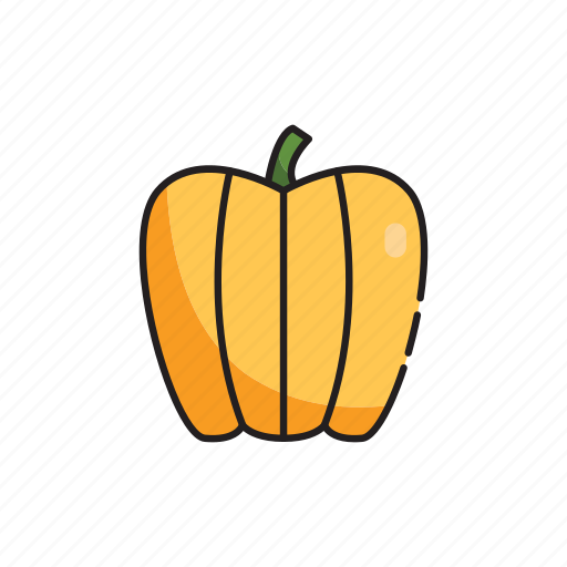Food, healthy, pepper, vegetables, yellow icon - Download on Iconfinder