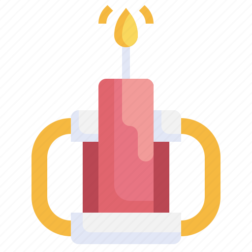 Lamp, candle, light, fire, birthday, party icon - Download on Iconfinder