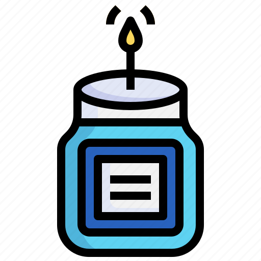 Bottle, candle, light, fire, birthday, party icon - Download on Iconfinder