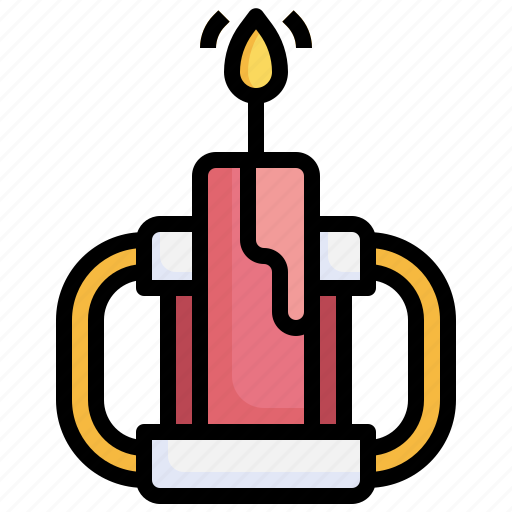 Lamp, candle, light, fire, birthday, party icon - Download on Iconfinder