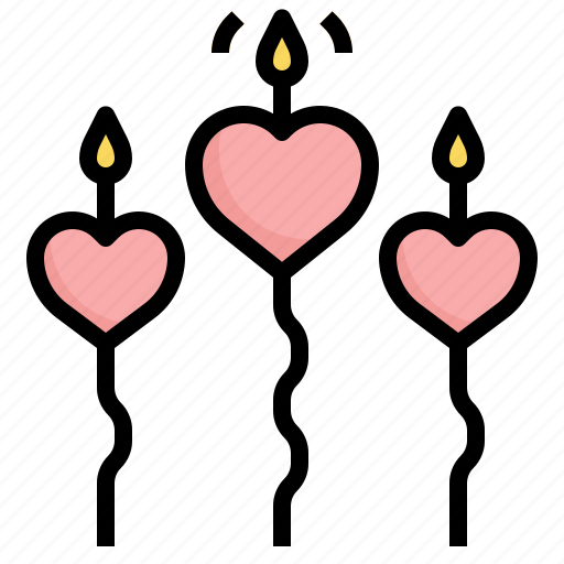 Love, candle, light, fire, birthday, party icon - Download on Iconfinder