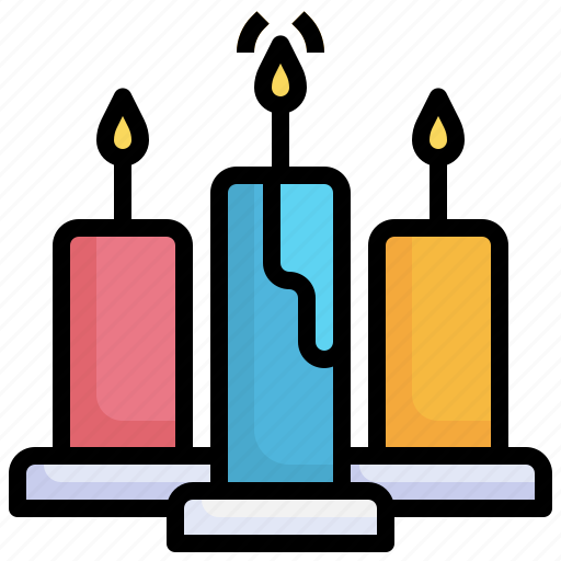 Taper, candle, light, fire, birthday, party icon - Download on Iconfinder