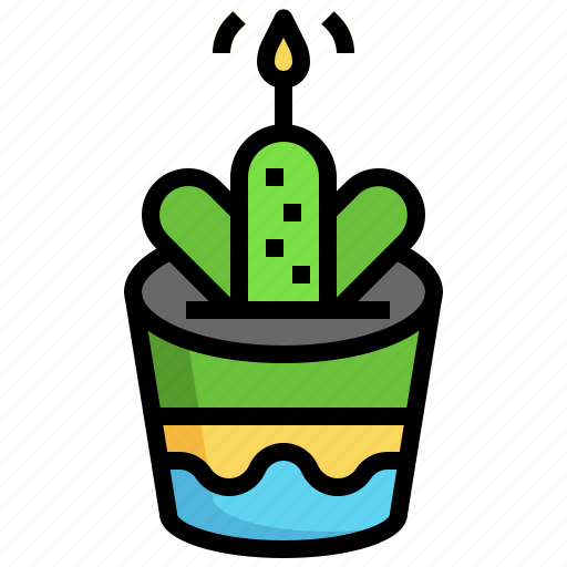 Tree, candle, light, fire, birthday, party icon - Download on Iconfinder