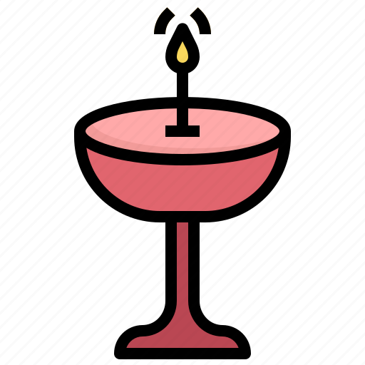 Wine, glass, candle, light, fire, birthday, party icon - Download on Iconfinder