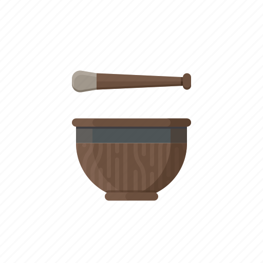 Crafting, pestle, mortar, dungeons and dragons, mixing, tool, rpg icon - Download on Iconfinder