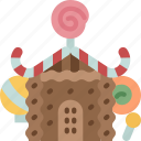 house, sweet, candy, dessert, hut