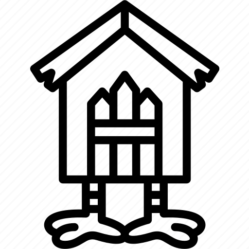 House, chicken, legs, hut, shack icon - Download on Iconfinder