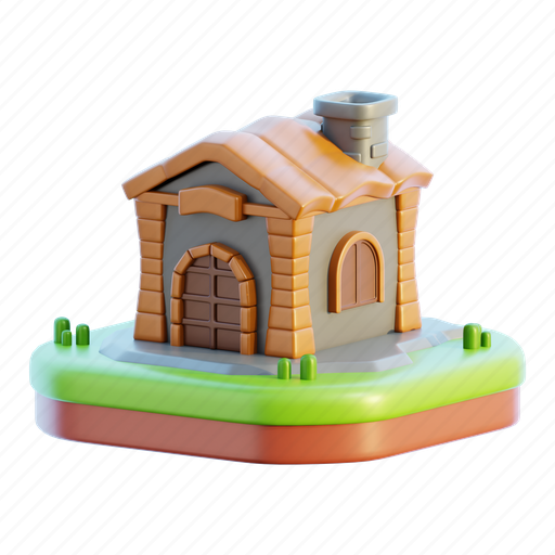 Fantasy, house, magical, environment, home 3D illustration - Download on Iconfinder