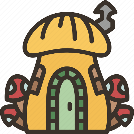 House, mushroom, gnome, garden, fairytale icon - Download on Iconfinder
