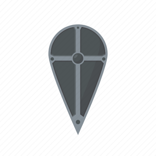 Shield, kite, metal, dungeons and dragons, role playing, game, fantasy icon - Download on Iconfinder