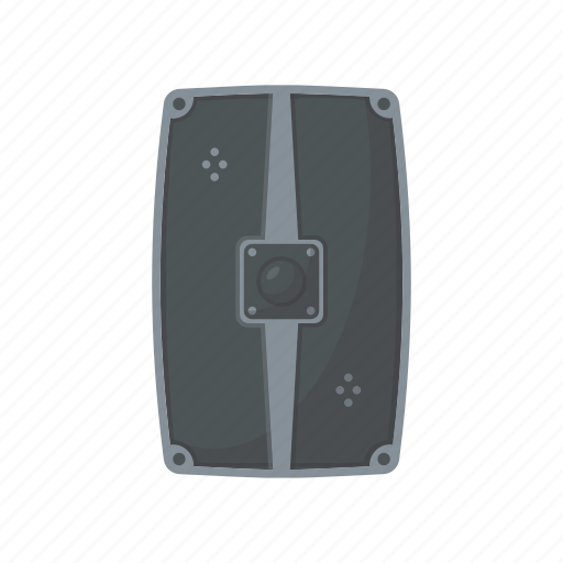 Shield, scutum, metal, roman, dungeons and dragons, role playing, game icon - Download on Iconfinder