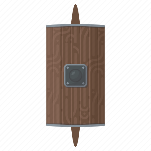 Shield, scutum, wooden, roman, dungeons and dragons, role playing, game icon - Download on Iconfinder