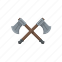 weapon, crossed, hand, axe, dungeons and dragons, fantasy, role playing game 