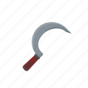 weapon, sickle, scythe, dungeons and dragons, role playing, game, fantasy 