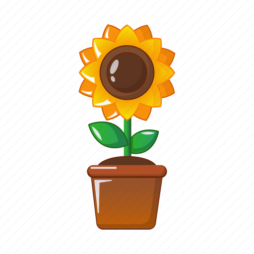 Agriculture, farm, plant, pot, sunflower, vegetable garden icon - Download on Iconfinder